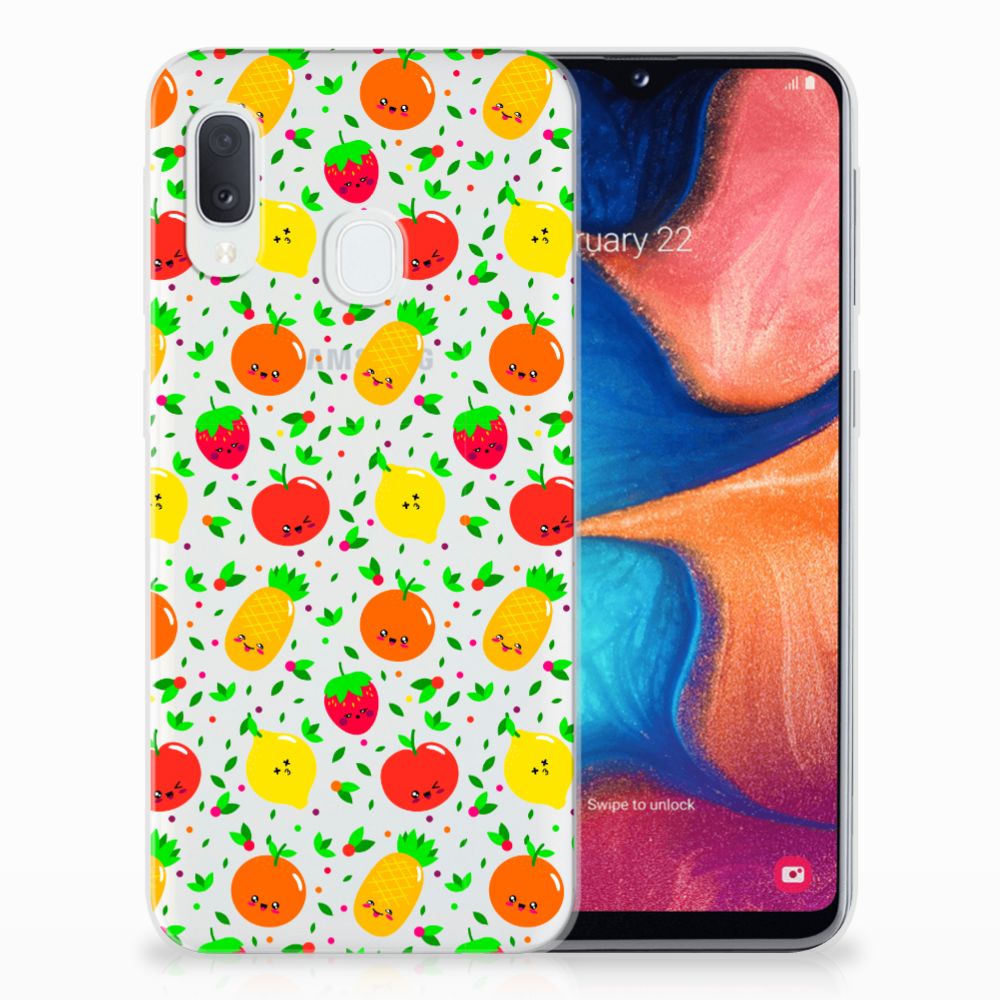 Samsung Galaxy A20e Siliconen Case Fruits