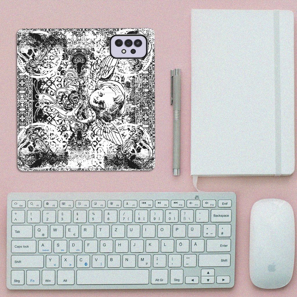 Mobiel BookCase Samsung Galaxy A33 5G Skulls Angel - B2C Telecom