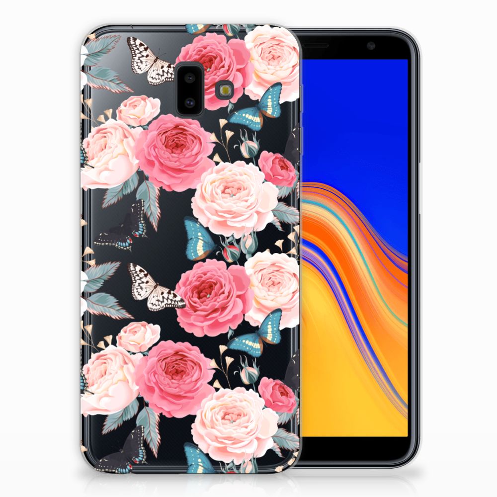 Samsung Galaxy J6 Plus (2018) TPU Case Butterfly Roses