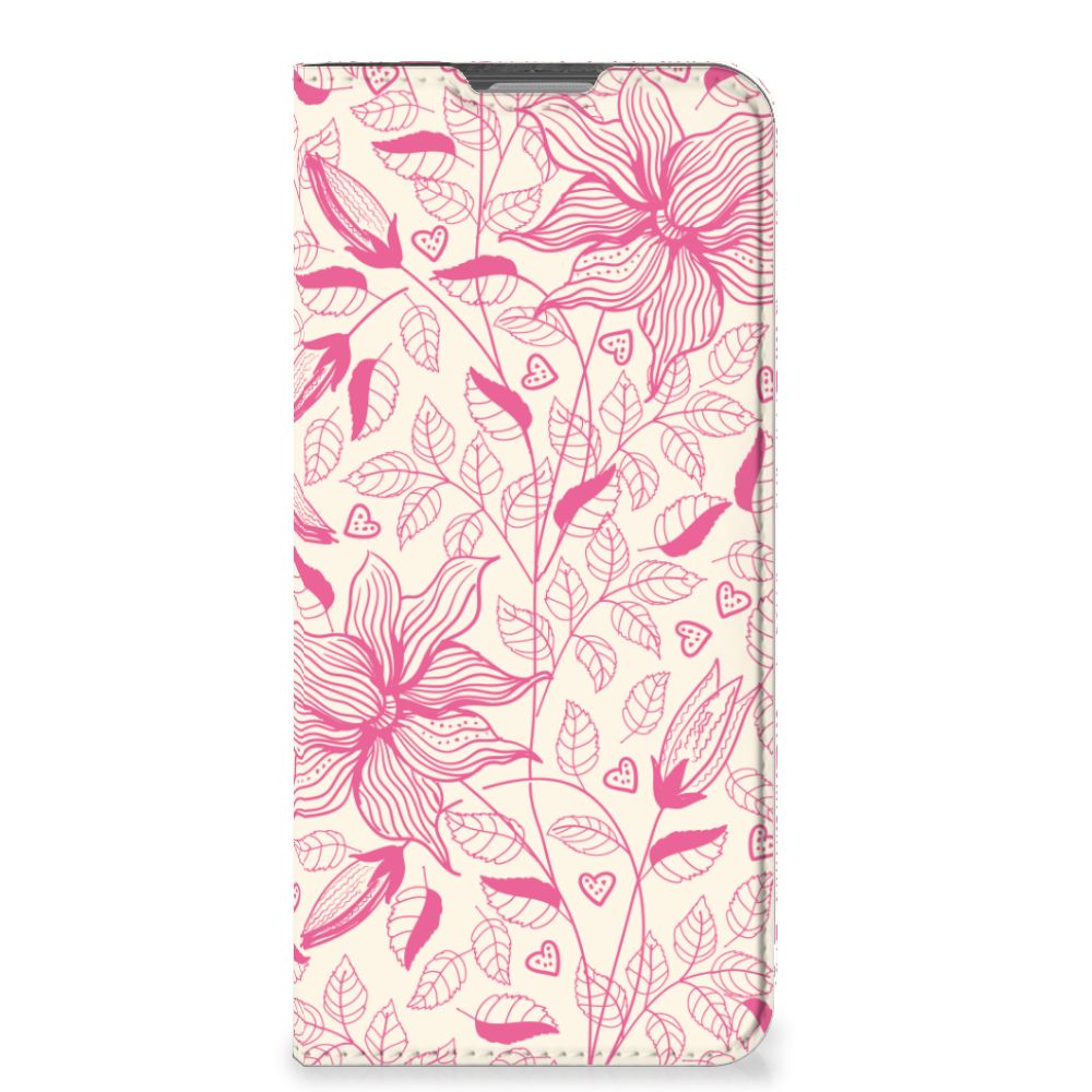 OPPO Reno8 Lite Smart Cover Pink Flowers - B2C Telecom
