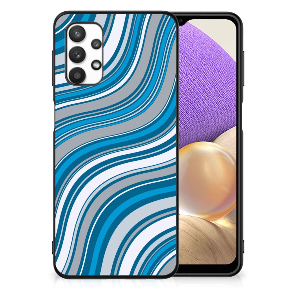 Samsung Galaxy A32 5G Back Case Waves Blue