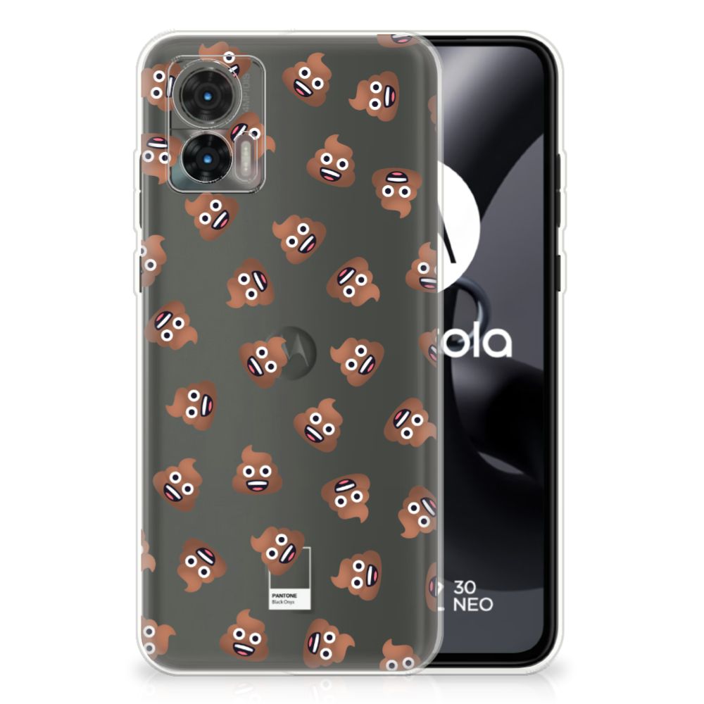 TPU bumper voor Motorola Edge 30 Neo Poep Emojis B2C Telecom