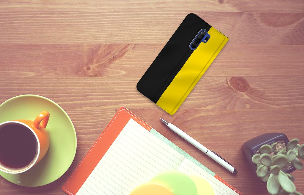 Xiaomi Redmi 9 Standcase Belgische Vlag - B2C Telecom