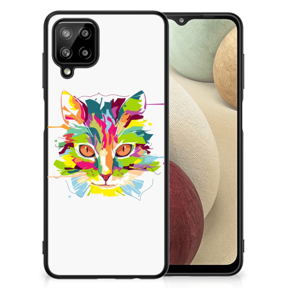 Samsung Galaxy A12 Hoesje Cat Color