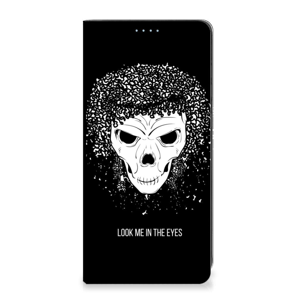 Mobiel BookCase Samsung Galaxy A21s Skull Hair
