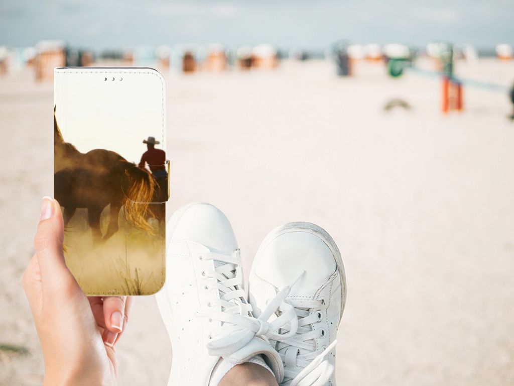 Samsung Galaxy S10 Plus Telefoonhoesje met Pasjes Design Cowboy