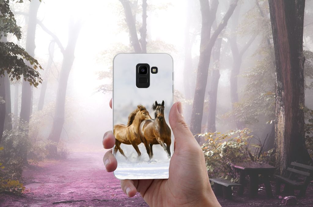 Samsung Galaxy J6 2018 TPU Hoesje Paarden