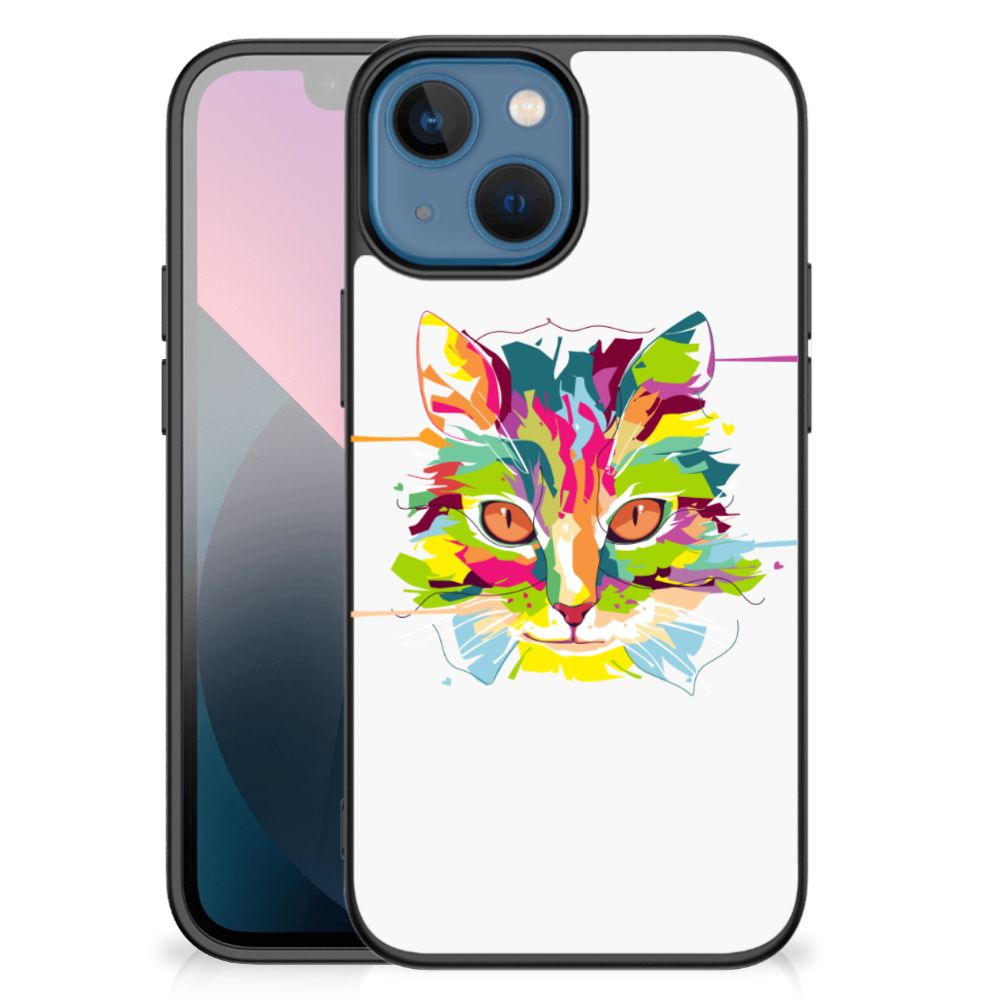 Apple iPhone 13 mini Hoesje Cat Color