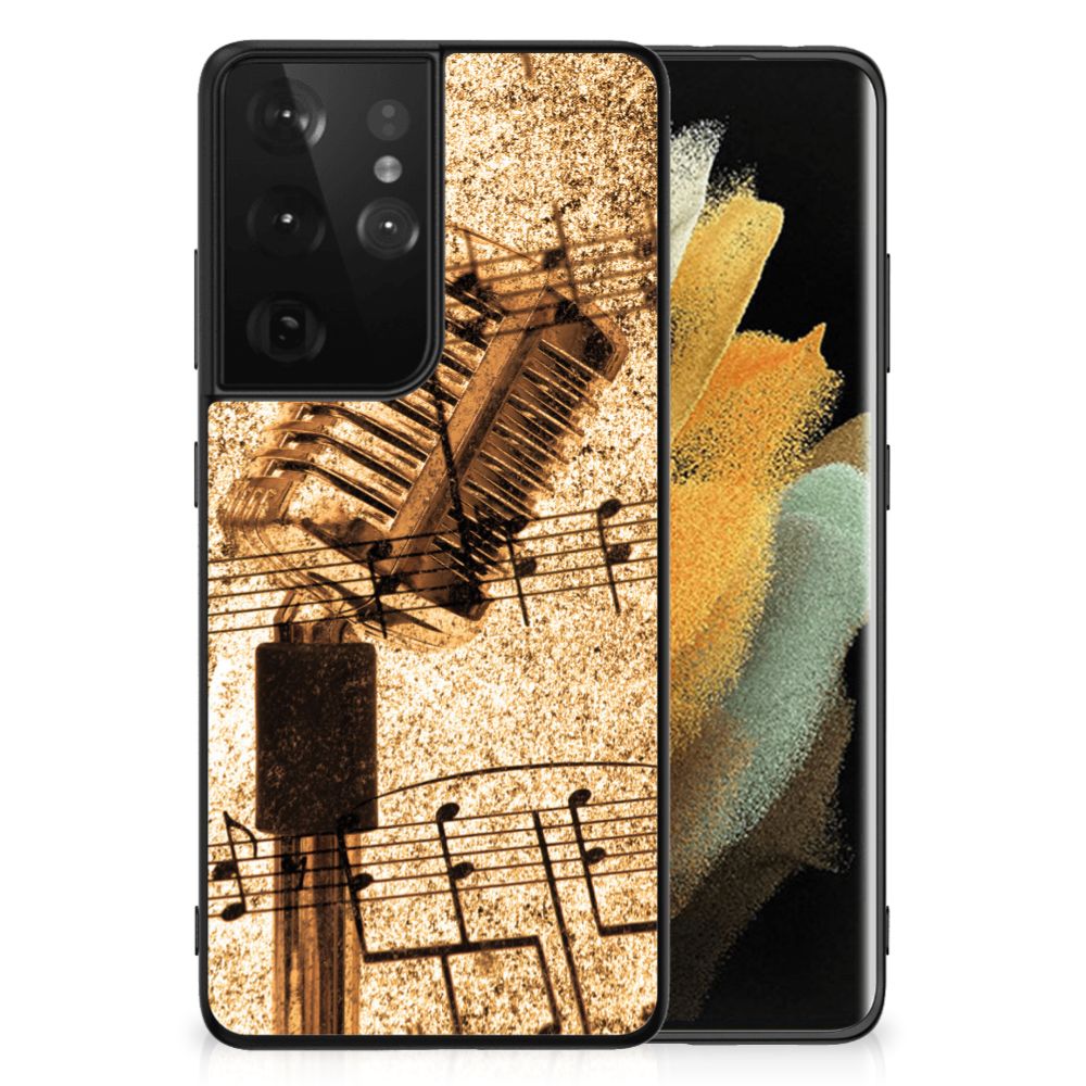 Samsung Galaxy S21 Ultra Silicone Back Case Bladmuziek B2C Telecom