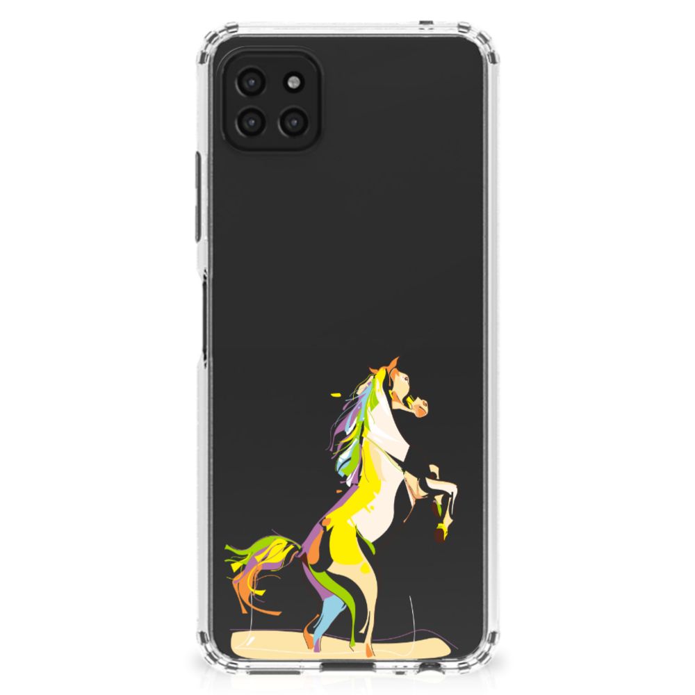 Samsung Galaxy A22 5G Stevig Bumper Hoesje Horse Color B2C Telecom