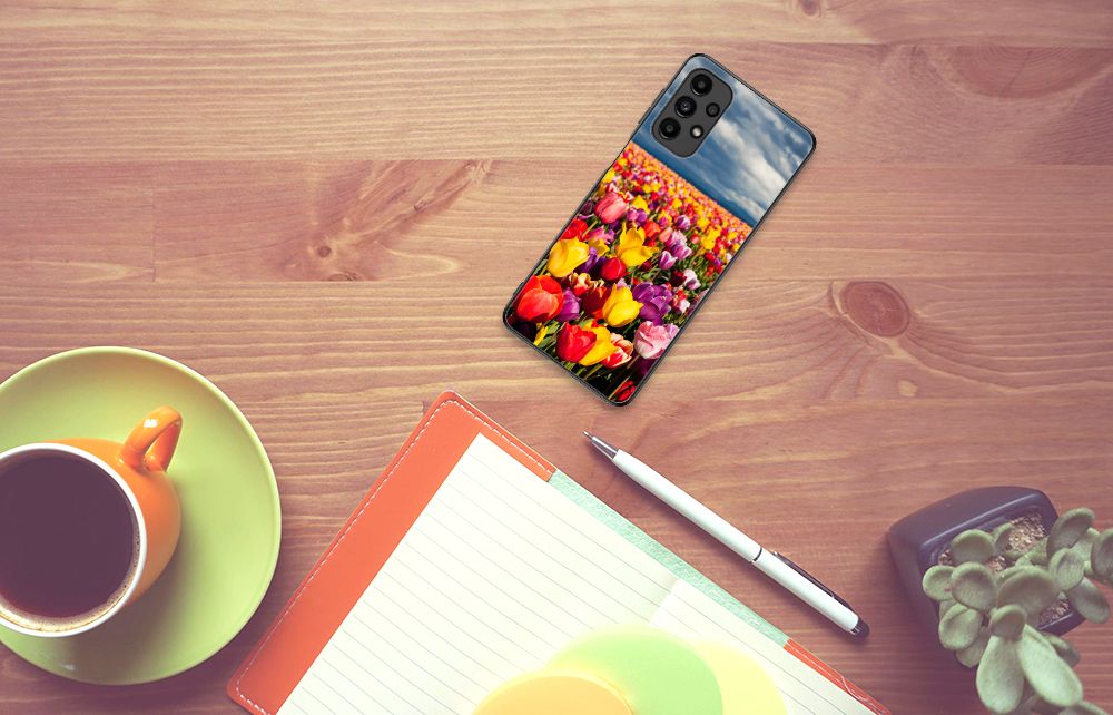 Samsung Galaxy A13 4G Bloemen Hoesje Tulpen B2C Telecom