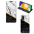 Samsung Galaxy A03s Standcase Marmer Wit Zwart - Origineel Cadeau Man - B2C Telecom