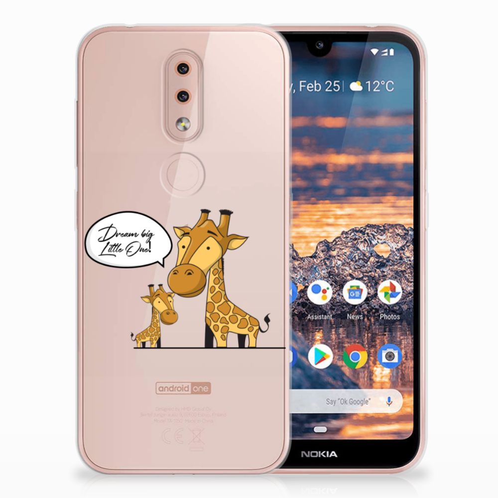 Nokia 4.2 Telefoonhoesje met Naam Giraffe