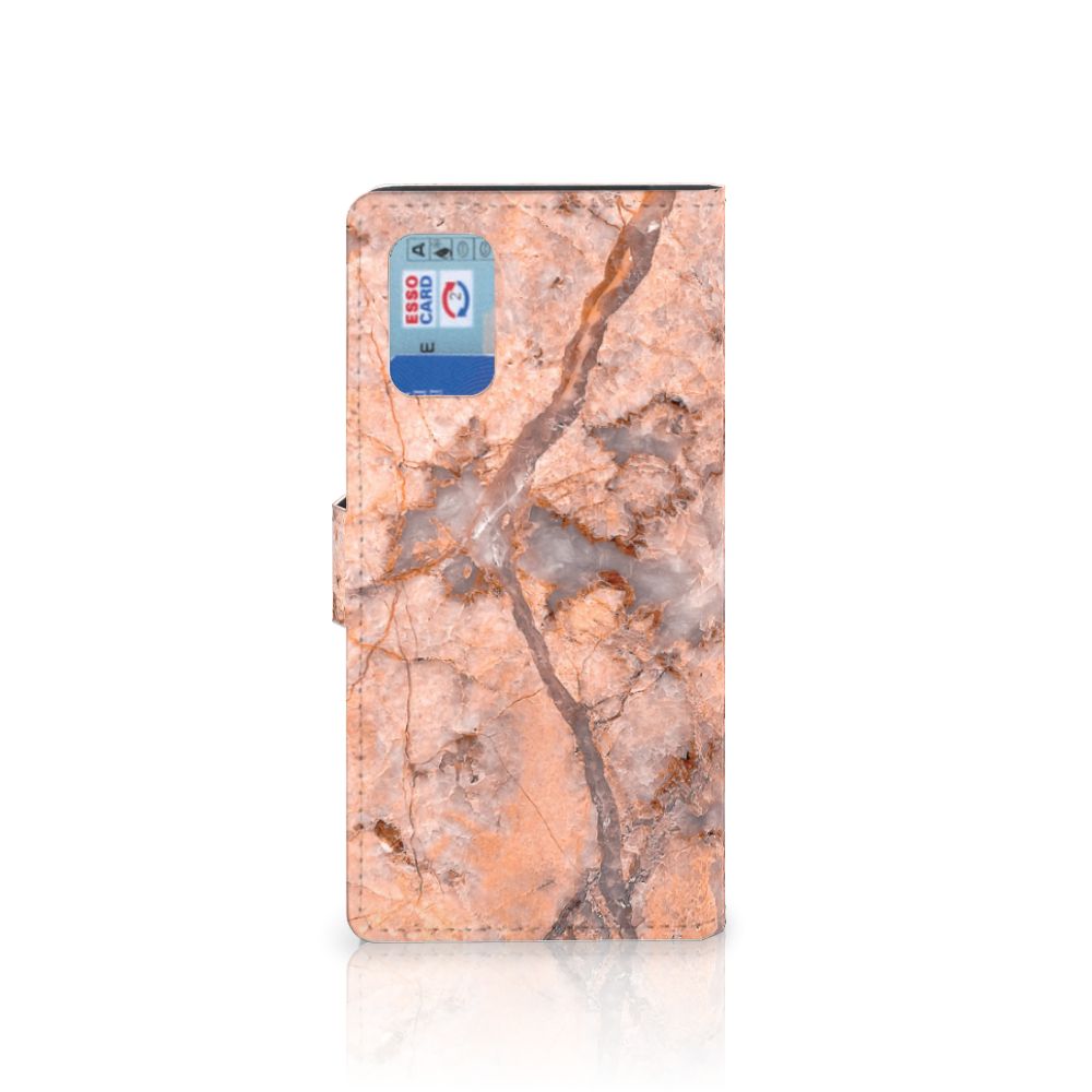 Samsung Galaxy A02s | M02s Bookcase Marmer Oranje
