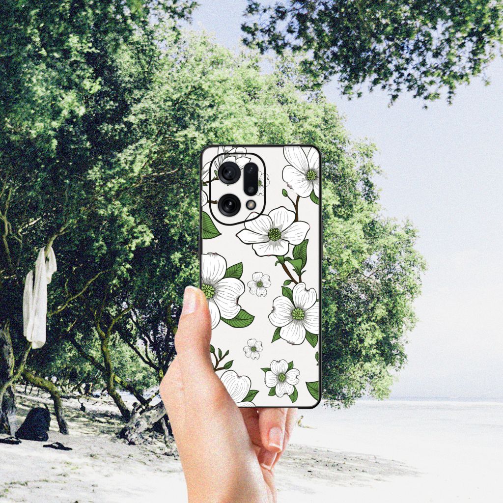 OPPO Find X5 Bloemen Hoesje Dogwood Flowers B2C Telecom