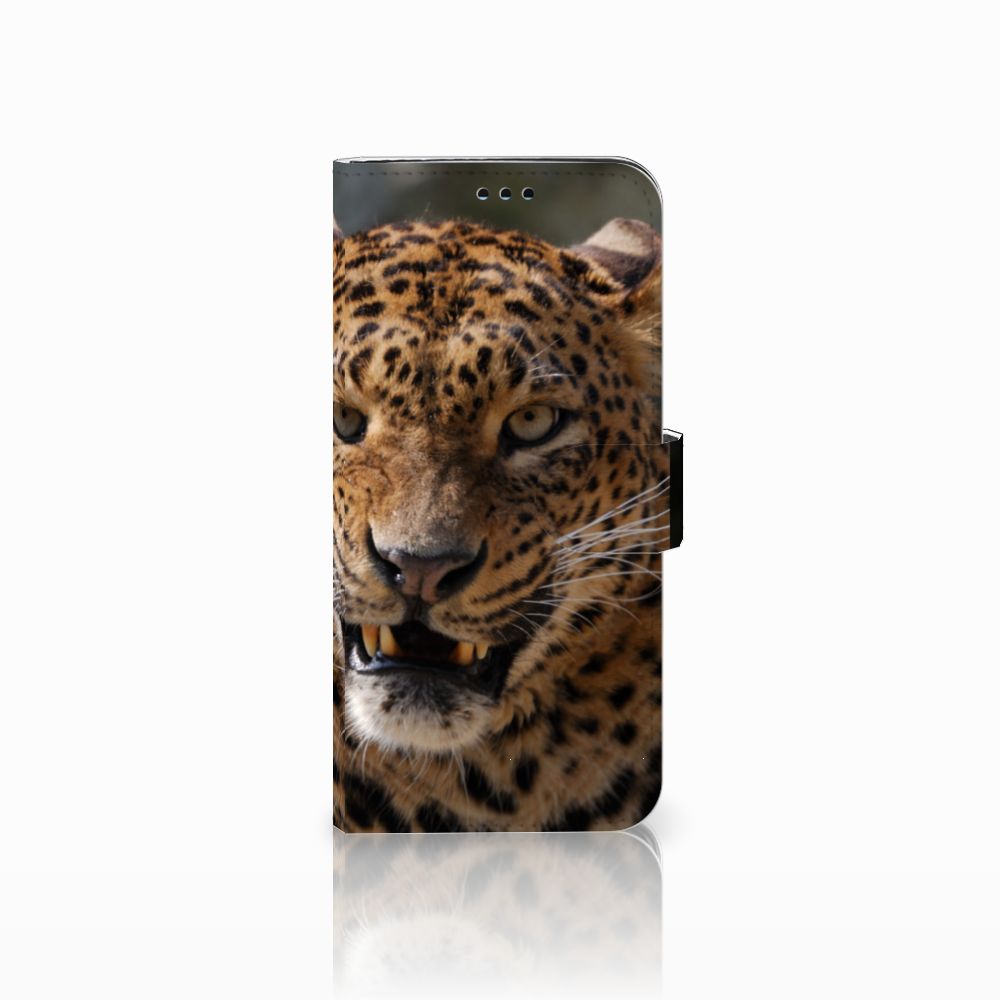 Samsung Galaxy S9 Plus Telefoonhoesje met Pasjes Luipaard