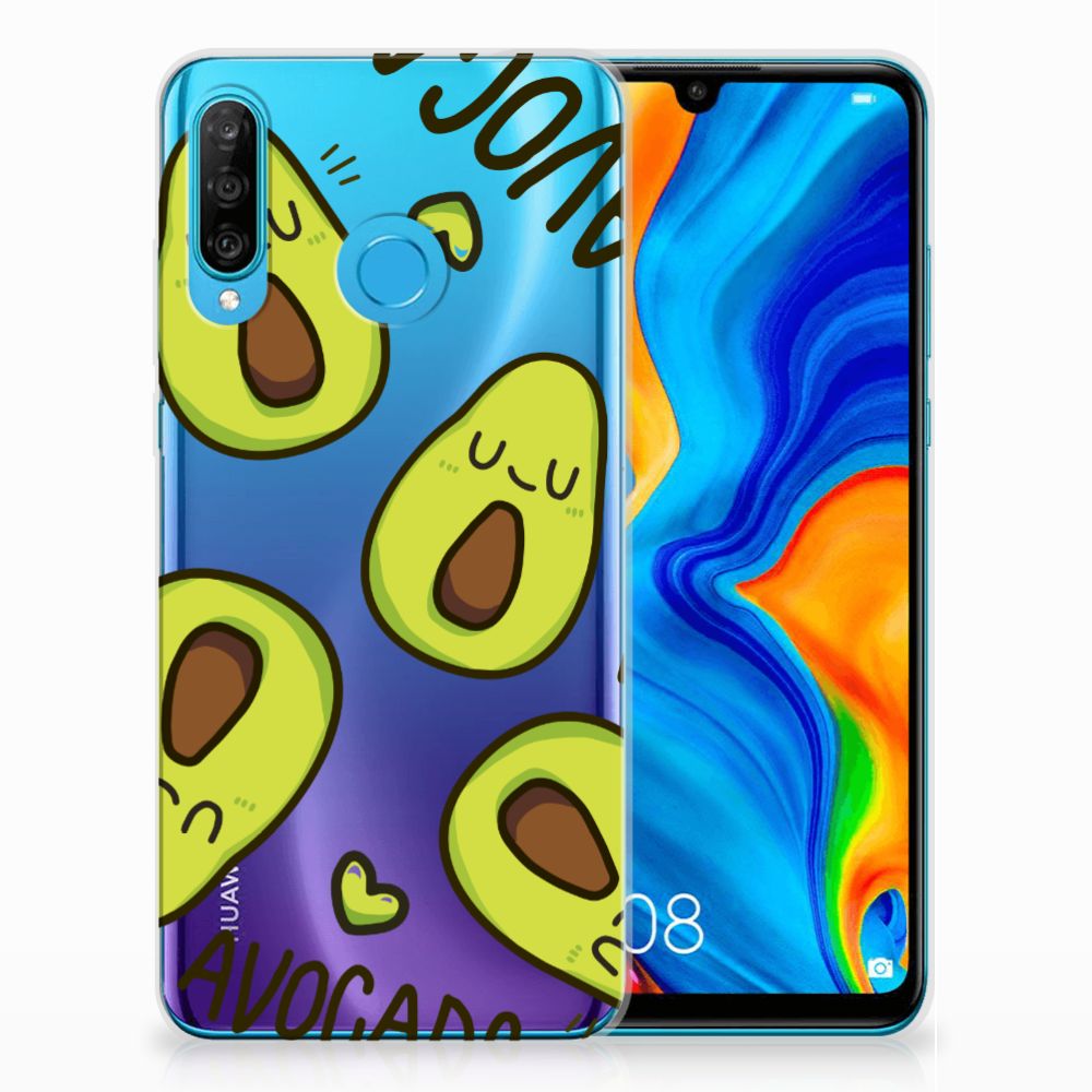 Huawei P30 Lite Telefoonhoesje met Naam Avocado Singing