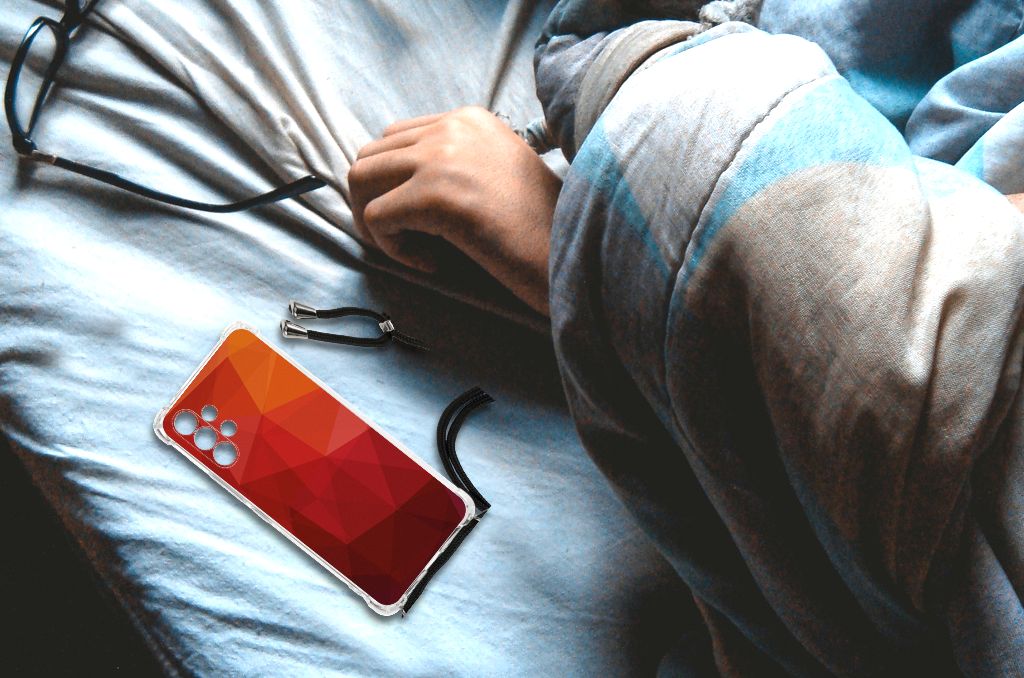 Shockproof Case voor Samsung Galaxy A13 4G Polygon Red B2C Telecom