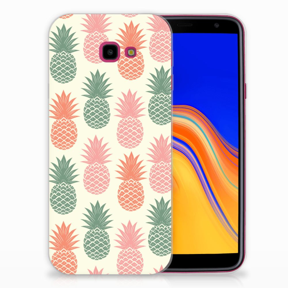 Samsung Galaxy J4 Plus (2018) Siliconen Case Ananas