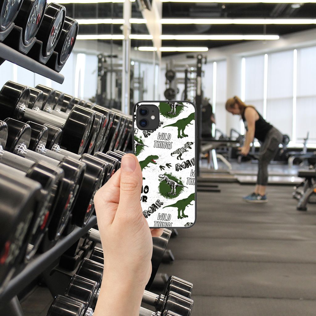 Dierenprint Telefoonhoesje voor iPhone 11 Dinosaurus B2C Telecom