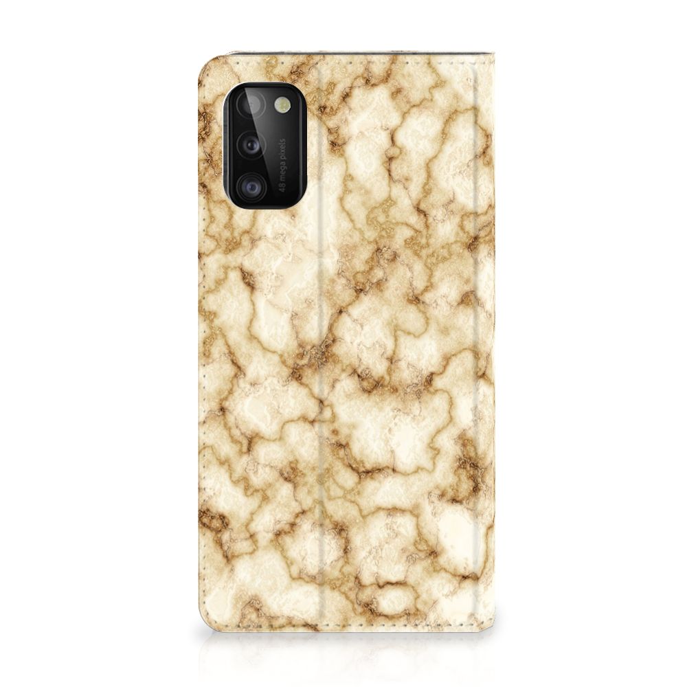Samsung Galaxy A41 Standcase Marmer Goud - B2C Telecom