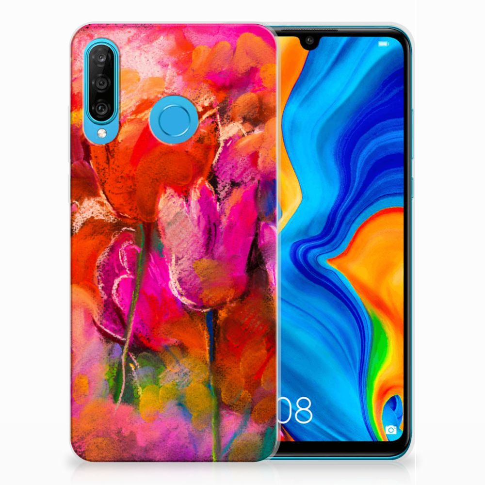 Hoesje maken Huawei P30 Lite Tulips