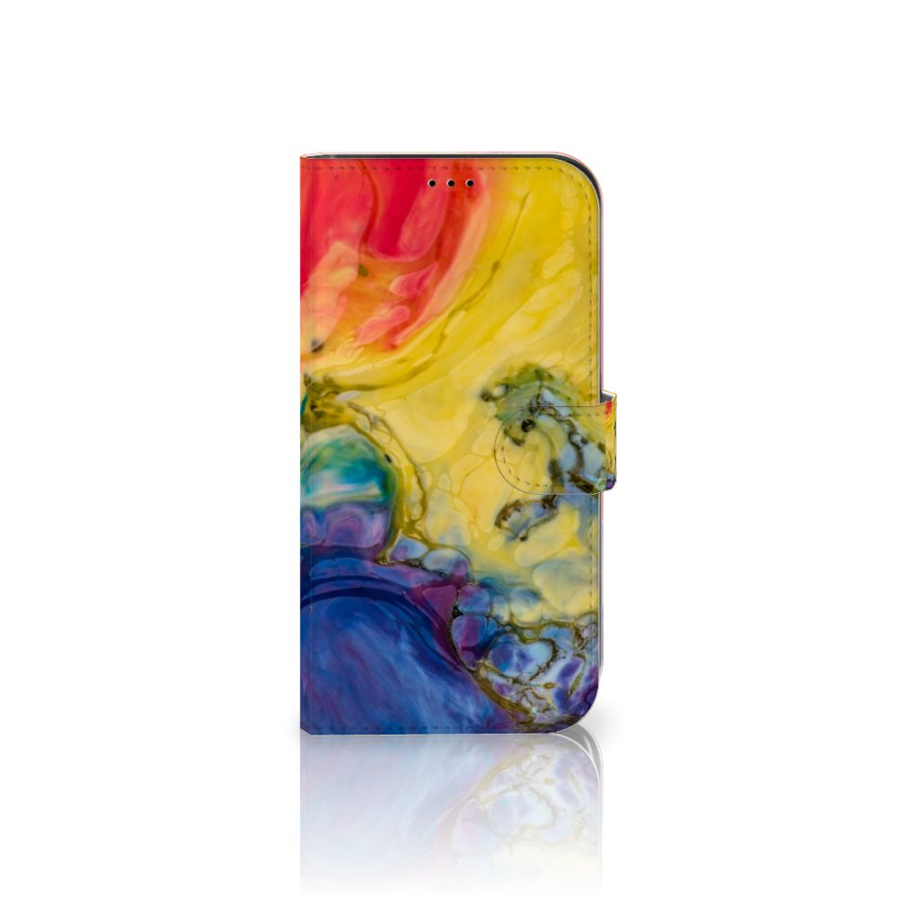 Hoesje iPhone 13 Pro Max Watercolor Dark met prachtig kleurverloop in waterverf stijl 🌈.
