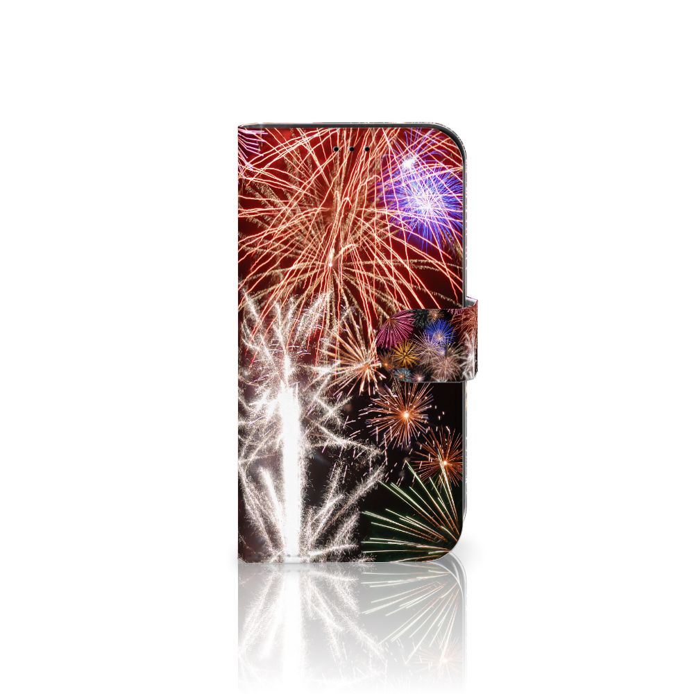Apple iPhone 13 Wallet Case met Pasjes Vuurwerk