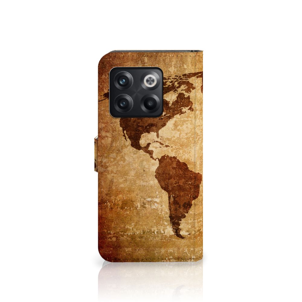 OnePlus 10T Flip Cover Wereldkaart