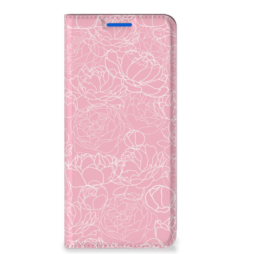 OPPO Reno6 5G Smart Cover White Flowers