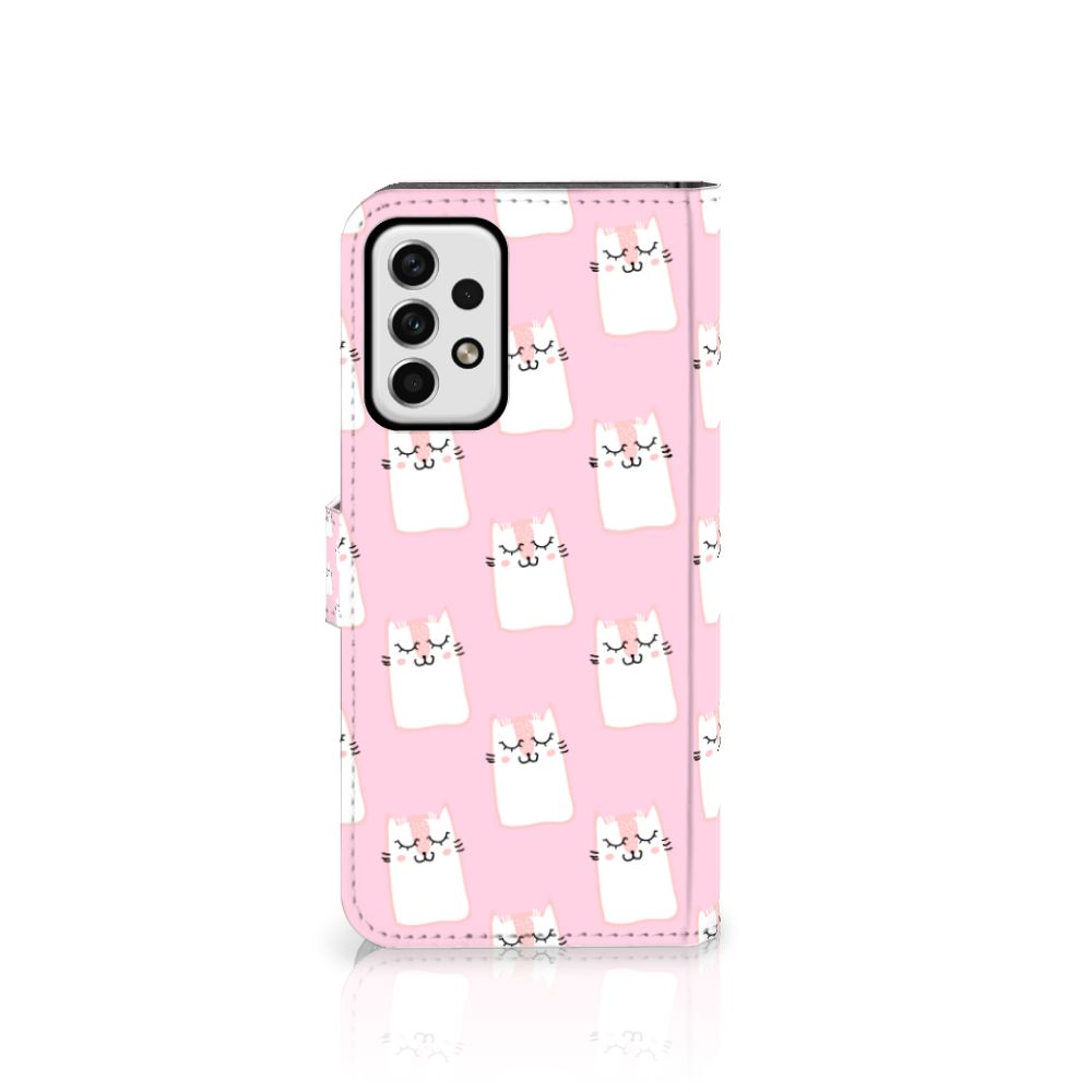 Samsung Galaxy A23 Telefoonhoesje met Pasjes Sleeping Cats