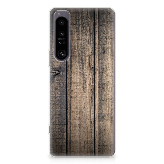 Sony Xperia 1 IV Bumper Hoesje Steigerhout