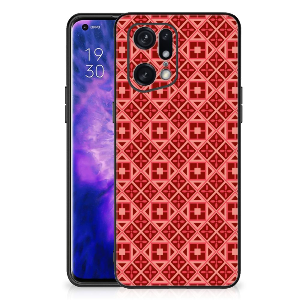 OPPO Find X5 Pro Back Case Batik Rood