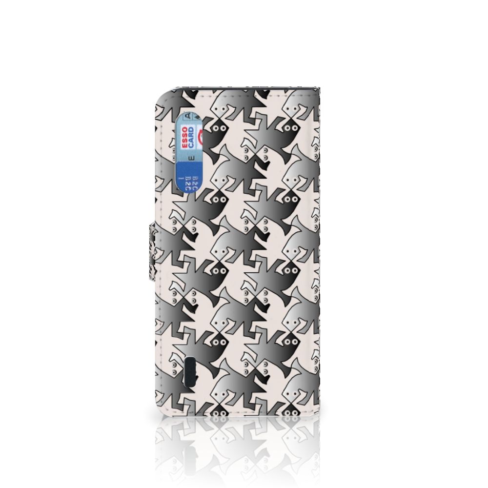 Xiaomi Mi 9 Lite Telefoonhoesje met Pasjes Salamander Grey