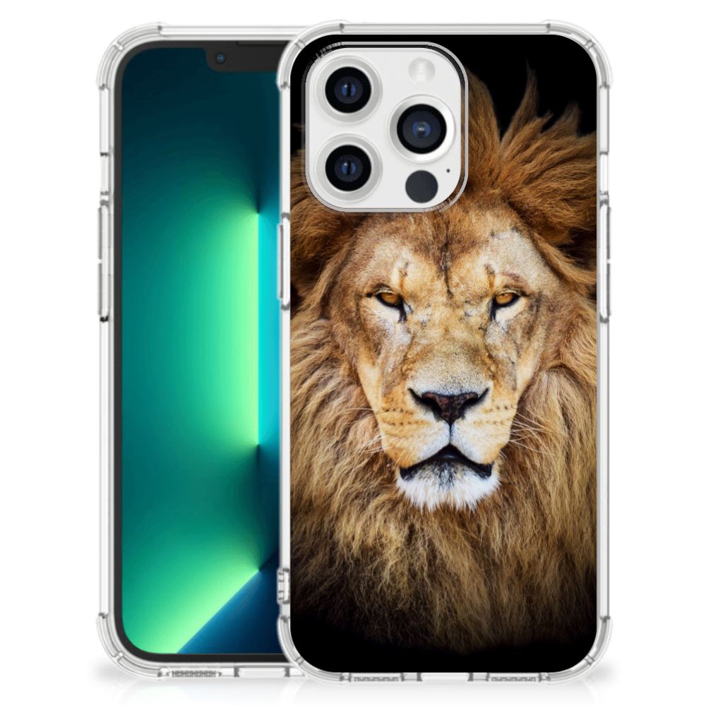 iPhone 13 Pro Max Case Anti-shock Leeuw - B2C Telecom