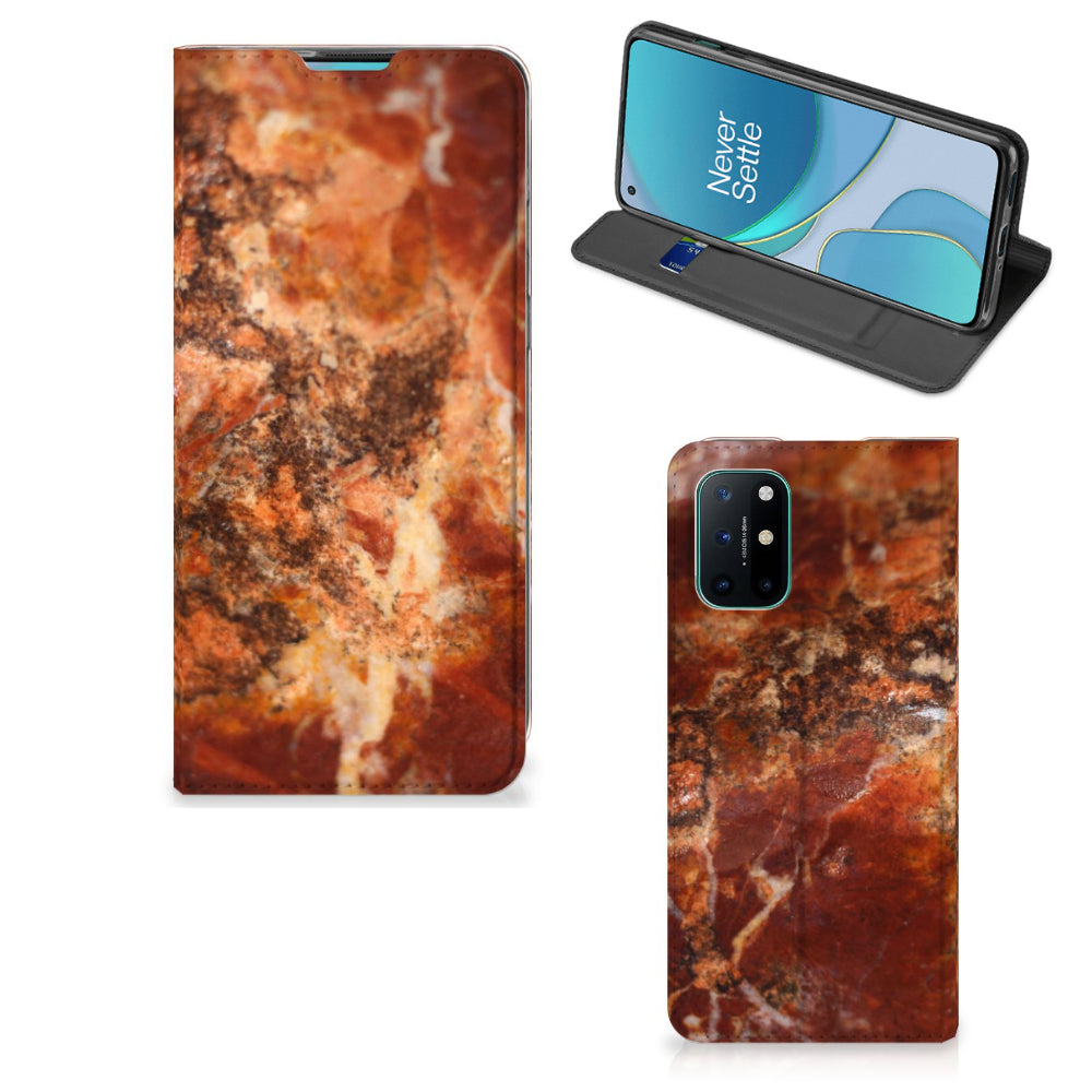 OnePlus 8T Standcase Marmer Bruin