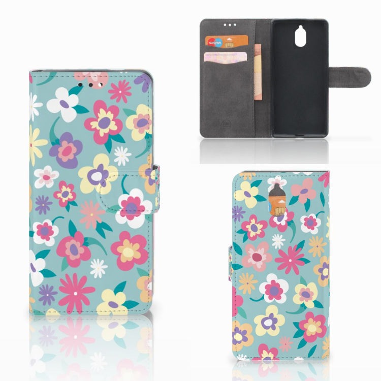 Nokia 3.1 (2018) Hoesje Flower Power