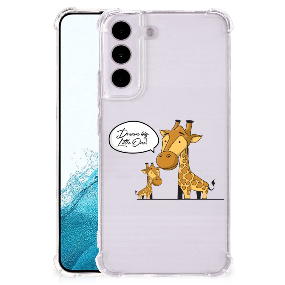 Samsung Galaxy S22 Stevig Bumper Hoesje Giraffe