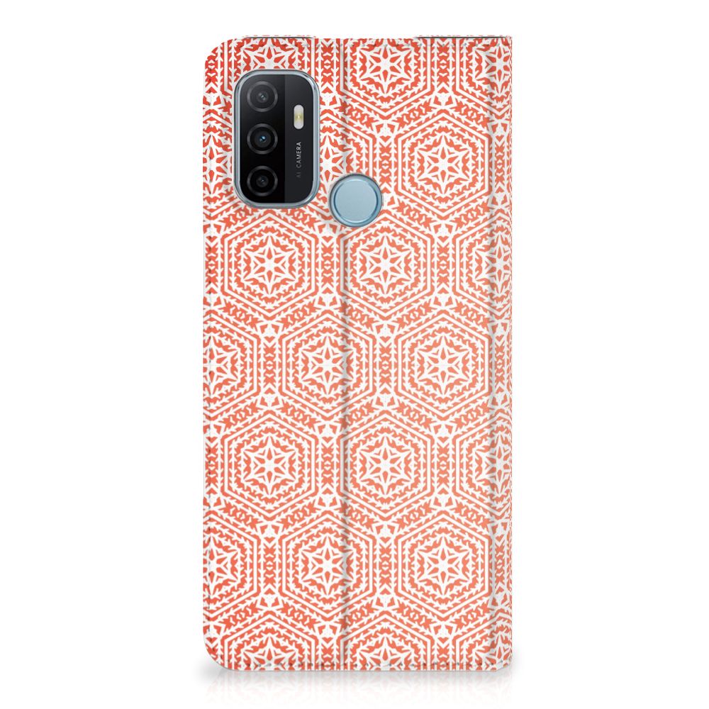 OPPO A53 | A53s Hoesje met Magneet Pattern Orange - B2C Telecom