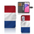 Samsung Galaxy A33 5G Bookstyle Case Nederlandse Vlag met artistiek ontwerp van de Nederlandse vlag.