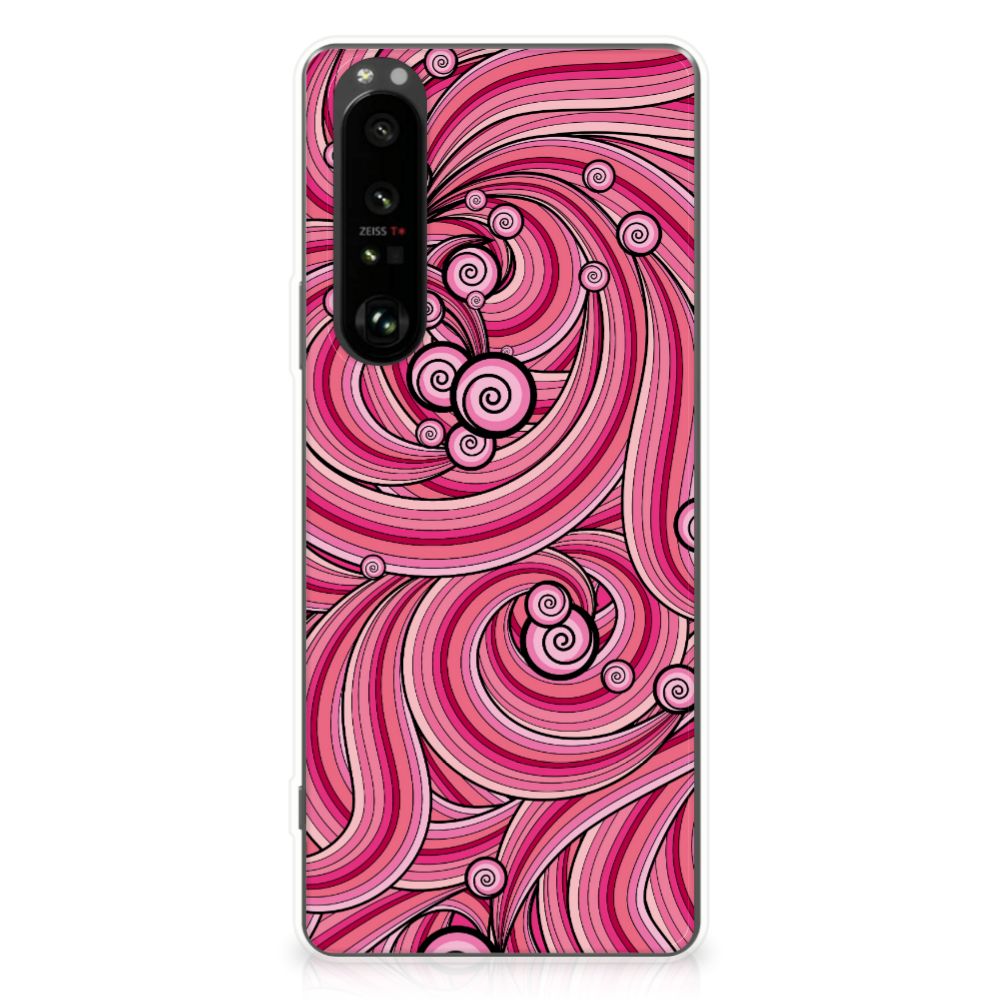 Sony Xperia 1 III Hoesje maken Swirl Pink