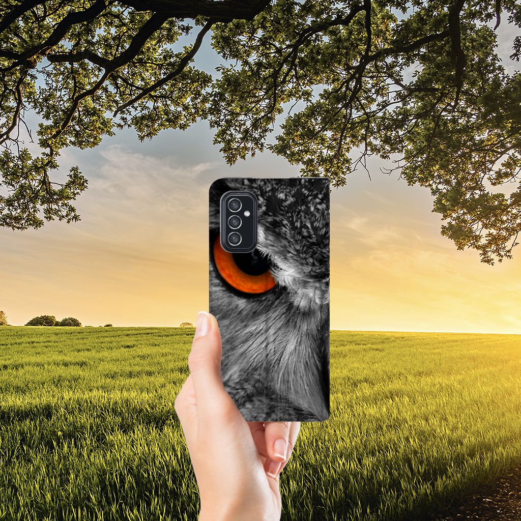 Samsung Galaxy M52 Hoesje maken Uil - B2C Telecom
