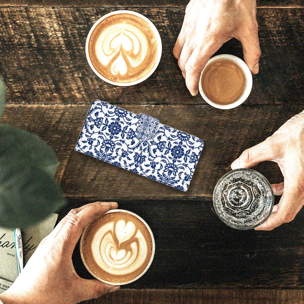 Sony Xperia 5II Hoesje Flower Blue