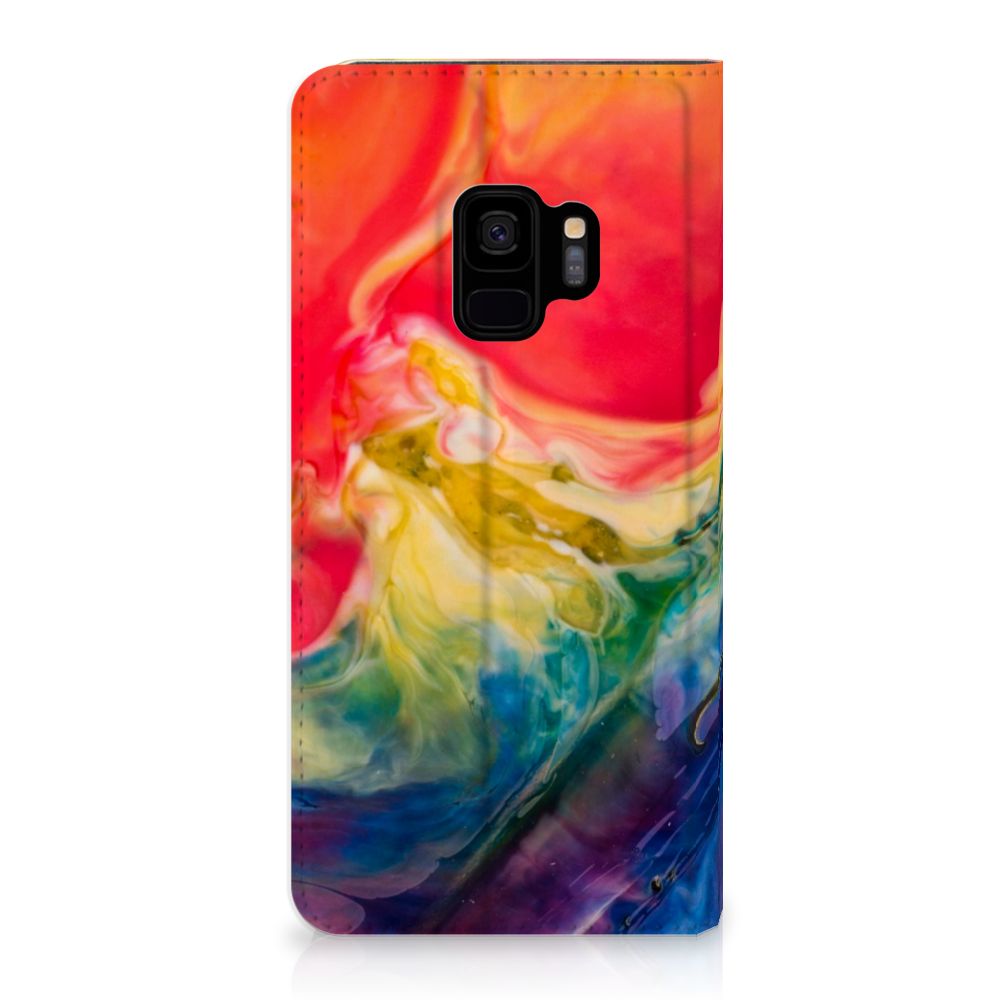 Bookcase Samsung Galaxy S9 Watercolor Dark