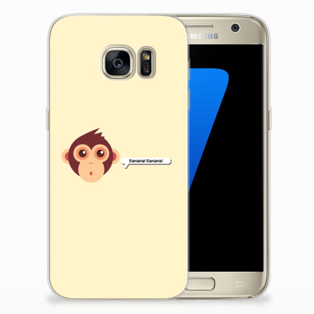 Samsung Galaxy S7 Telefoonhoesje met Naam Monkey