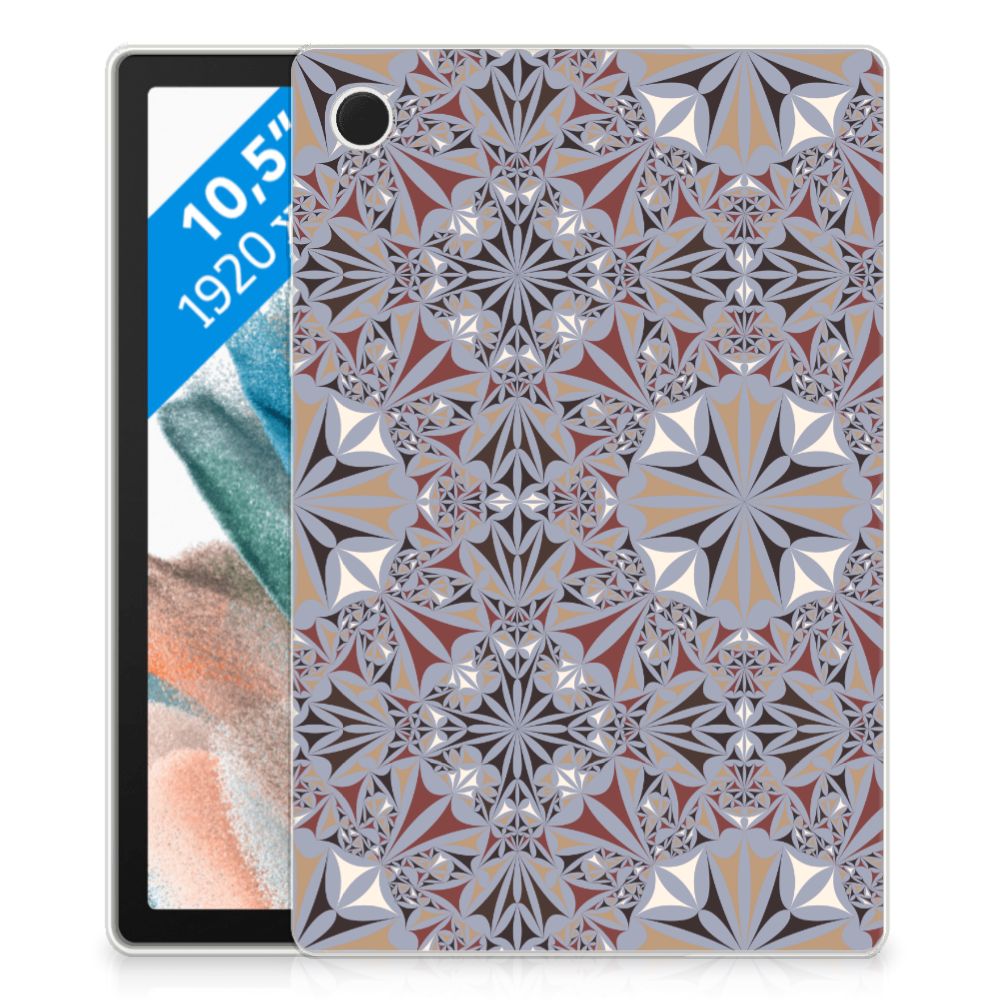 Samsung Galaxy Tab A8 2021/2022 Tablet Back Cover Flower Tiles
