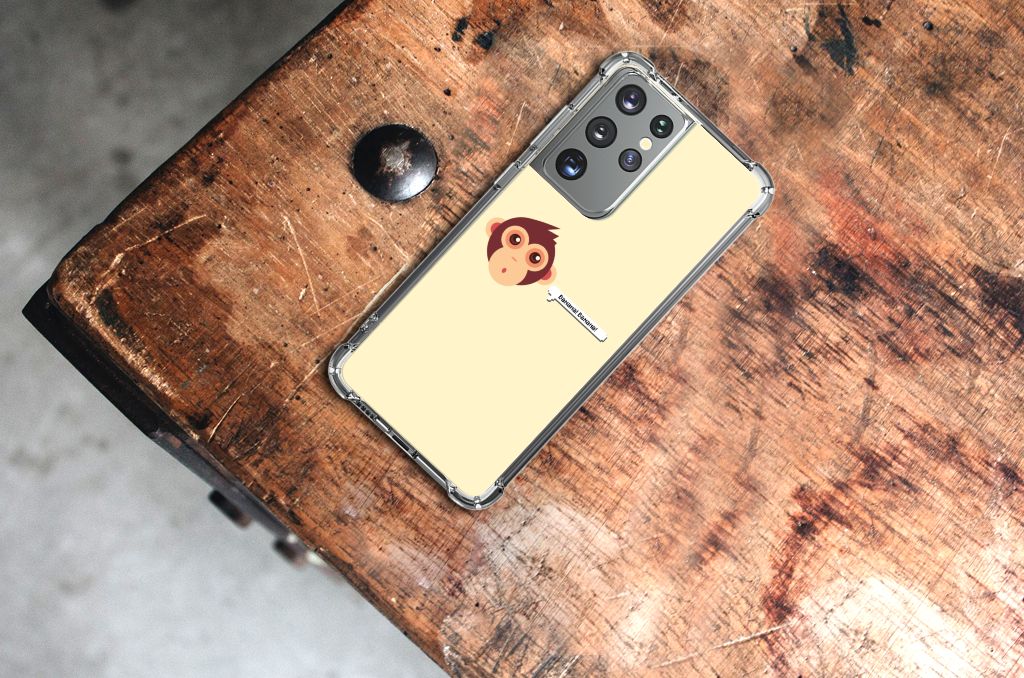 Samsung Galaxy S21 Ultra Stevig Bumper Hoesje Monkey B2C Telecom