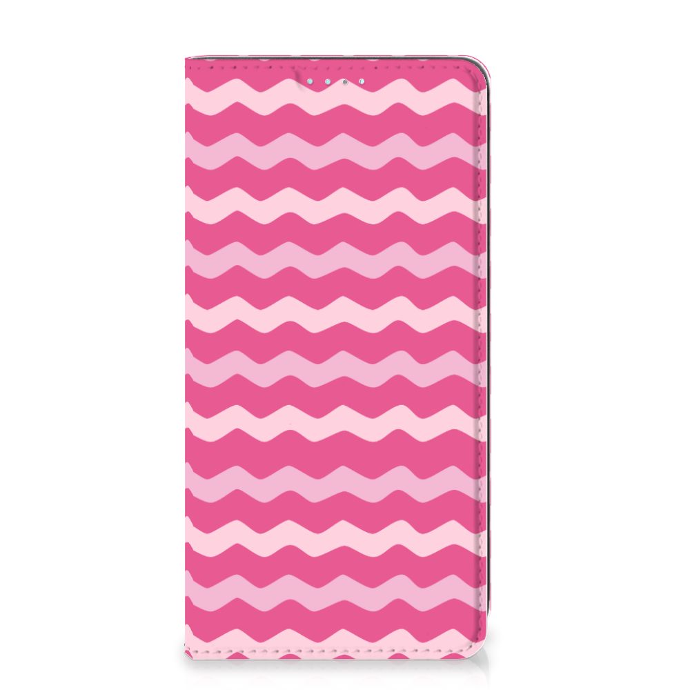 Samsung Galaxy A41 Hoesje met Magneet Waves Pink - B2C Telecom