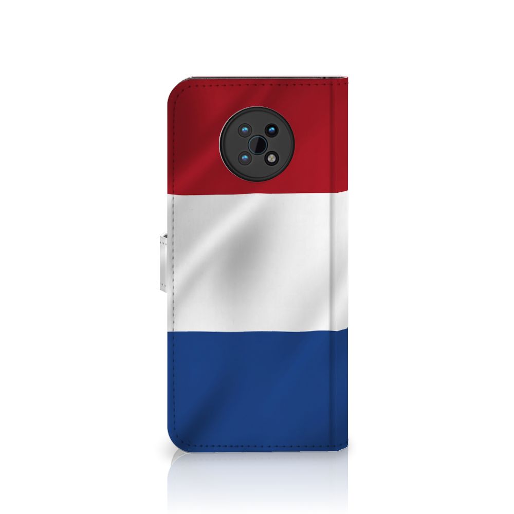 Nokia G50 Bookstyle Case Nederlandse Vlag met artistic design van de Nederlandse vlag voor trots op Nederland.