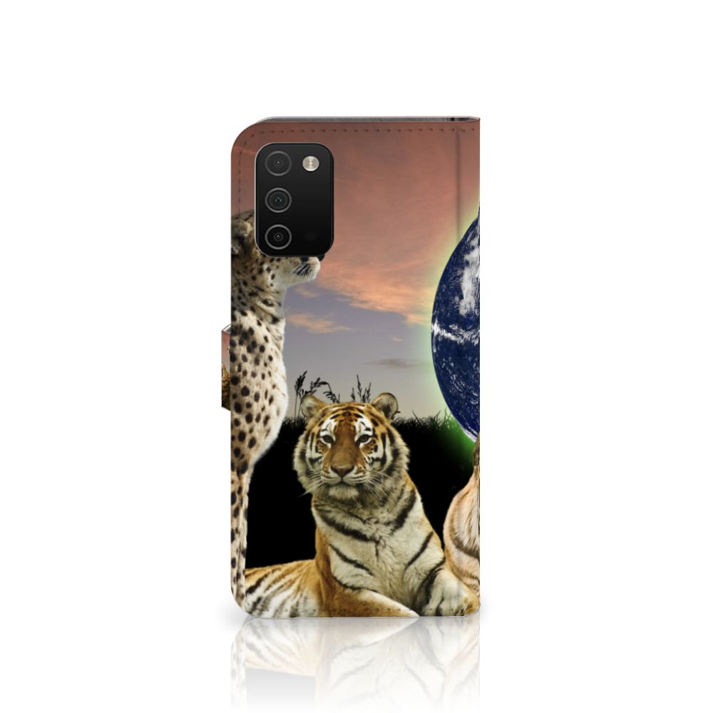 Samsung Galaxy A03s Telefoonhoesje met Pasjes Roofdieren
